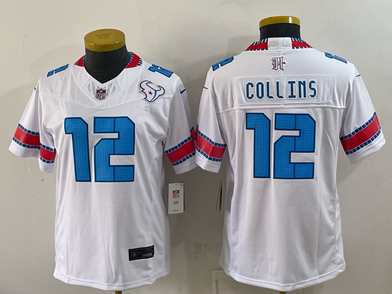 Women Houston Texans #12 Collins white 2026 Nike NFL Jersey 0915001